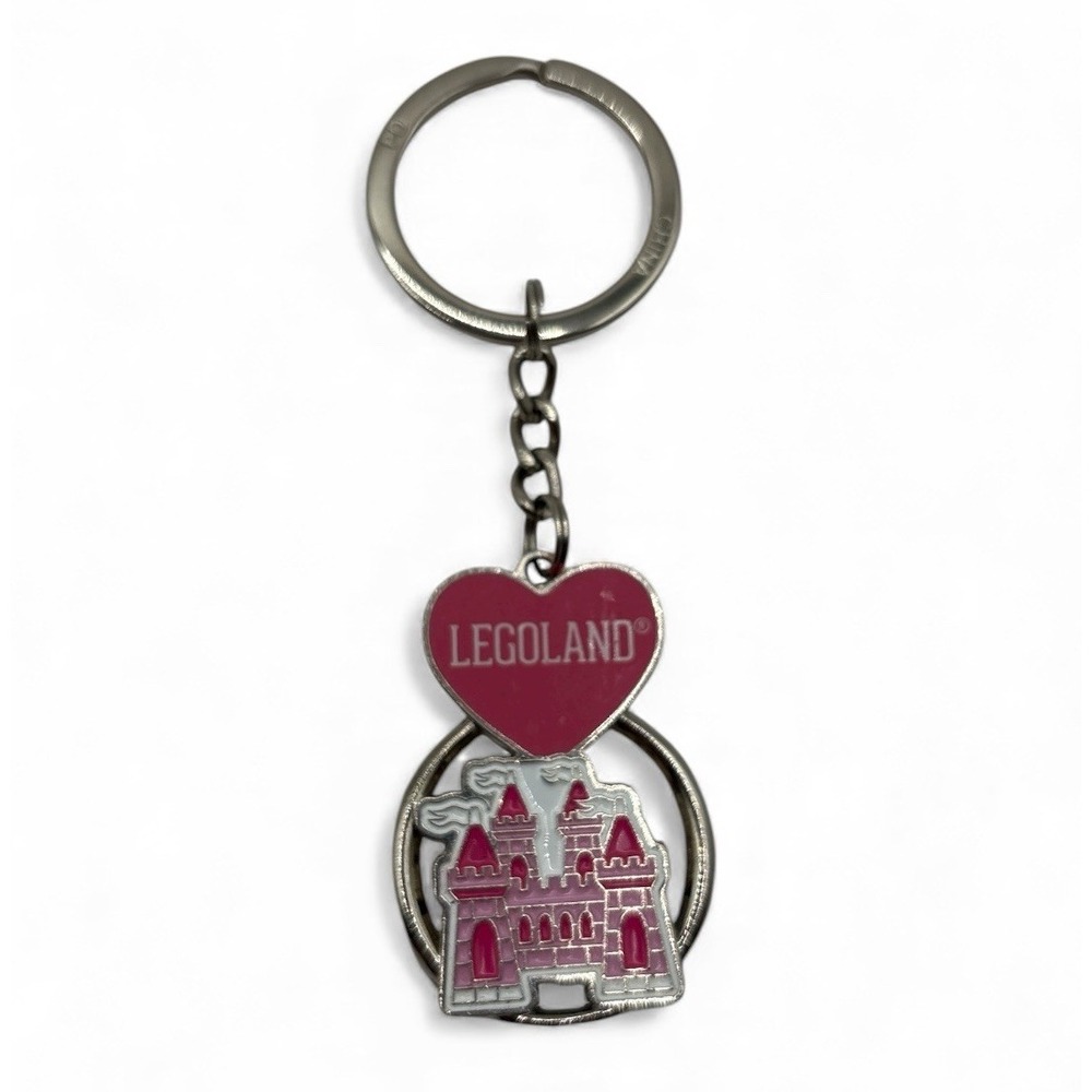 LEGOLAND CALIFORNIA RESORT PRINCESS CROWN & CASTLE KEYCHAIN